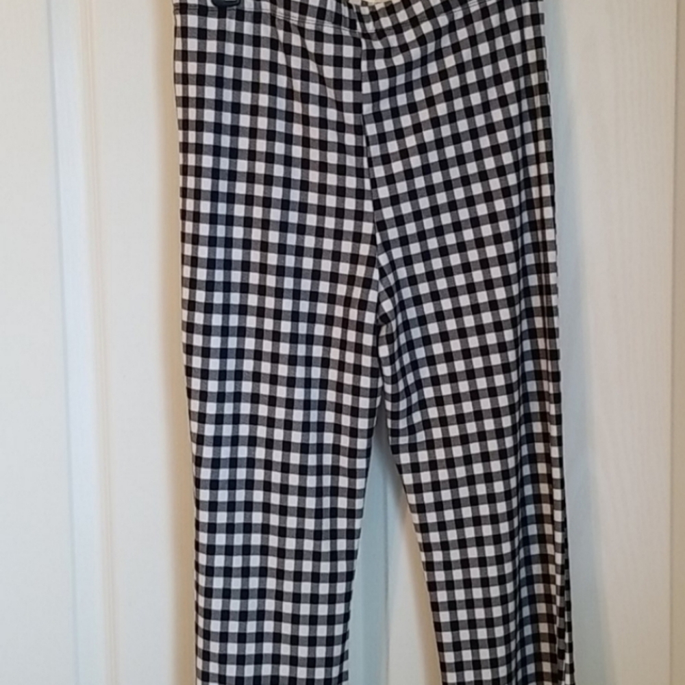 Forever 21 Gingham Check Flare Leg Pants - Picture 3 of 10
